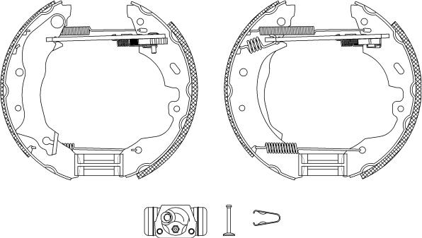 Pagid R0555 - Комплект спирачна челюст vvparts.bg