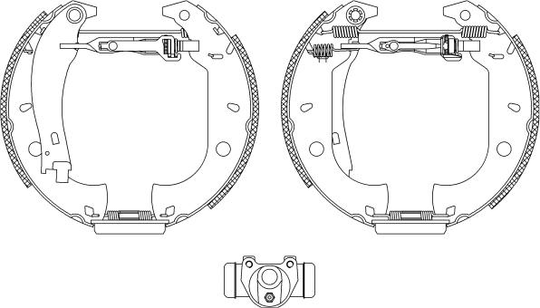 Pagid R0100 - Комплект спирачна челюст vvparts.bg