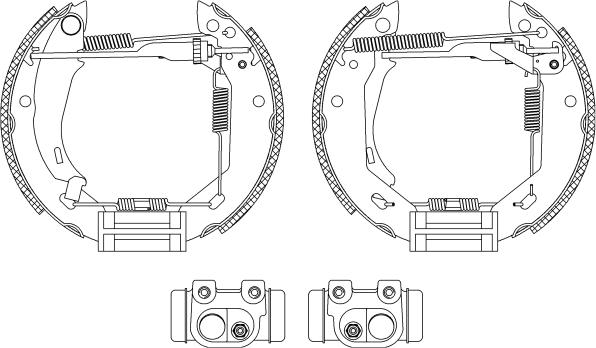 Pagid R0365 - Комплект спирачна челюст vvparts.bg