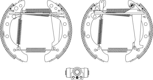 Pagid R0240 - Комплект спирачна челюст vvparts.bg