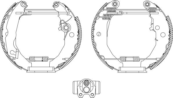 Pagid R0250 - Комплект спирачна челюст vvparts.bg