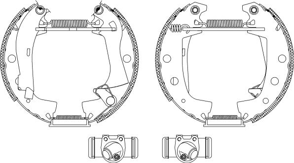 Pagid R0200 - Комплект спирачна челюст vvparts.bg