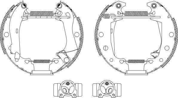 Pagid R0215 - Комплект спирачна челюст vvparts.bg