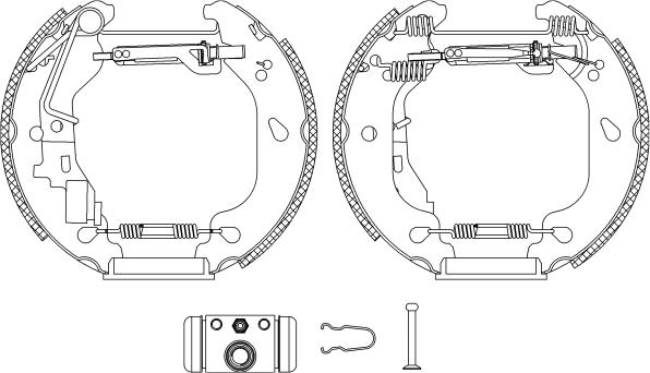 Pagid R1115 - Комплект спирачна челюст vvparts.bg