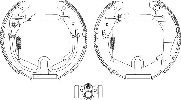 Pagid R1343 - Комплект спирачна челюст vvparts.bg