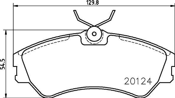 Pagid T5048 - Комплект спирачно феродо, дискови спирачки vvparts.bg