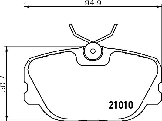 Pagid T5055 - Комплект спирачно феродо, дискови спирачки vvparts.bg