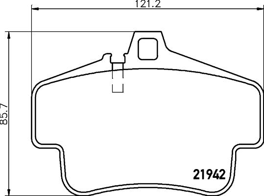 Pagid T5123 - Комплект спирачно феродо, дискови спирачки vvparts.bg