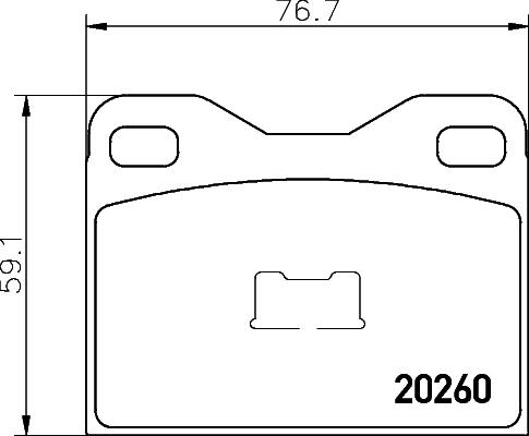 Pagid T0489 - Комплект спирачно феродо, дискови спирачки vvparts.bg