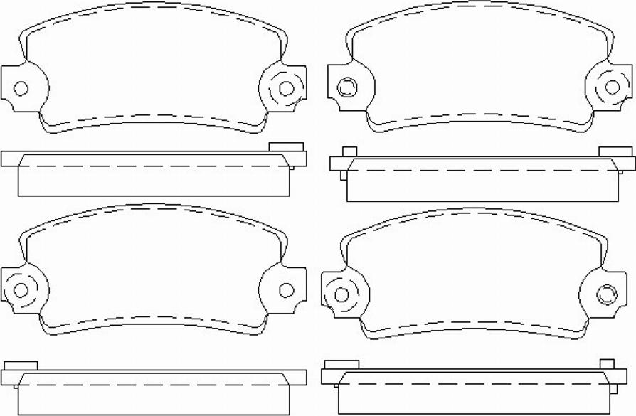 Pagid T0697 - Комплект спирачно феродо, дискови спирачки vvparts.bg