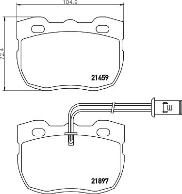 Pagid T0063 - Комплект спирачно феродо, дискови спирачки vvparts.bg