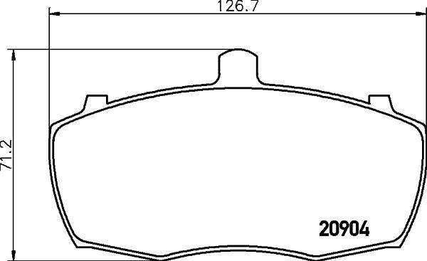 Pagid T0082 - Комплект спирачно феродо, дискови спирачки vvparts.bg