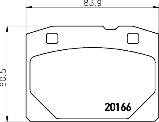 Pagid T0810 - Комплект спирачно феродо, дискови спирачки vvparts.bg