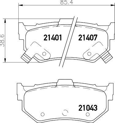 Pagid T0367 - Комплект спирачно феродо, дискови спирачки vvparts.bg