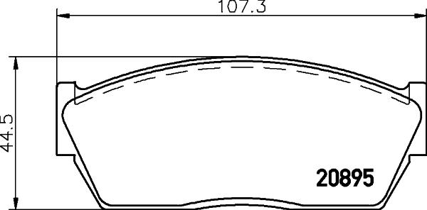 Pagid T0324 - Комплект спирачно феродо, дискови спирачки vvparts.bg