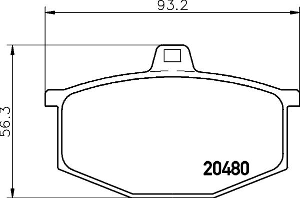 Pagid T0296 - Комплект спирачно феродо, дискови спирачки vvparts.bg