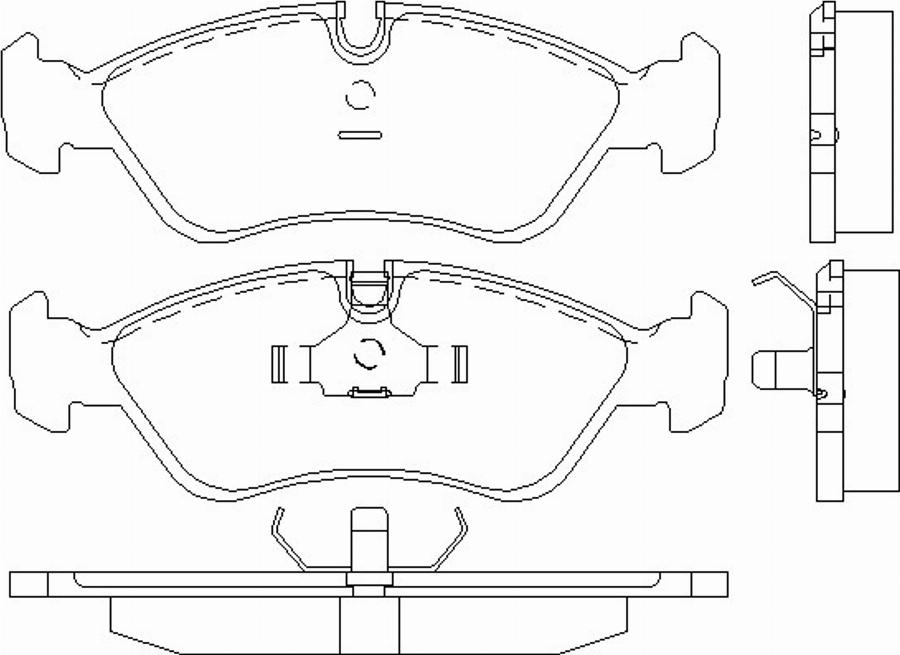 Pagid T1021 - Комплект спирачно феродо, дискови спирачки vvparts.bg