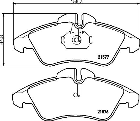 Pagid T1111 - Комплект спирачно феродо, дискови спирачки vvparts.bg