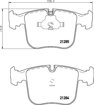 Pagid T1134 - Комплект спирачно феродо, дискови спирачки vvparts.bg