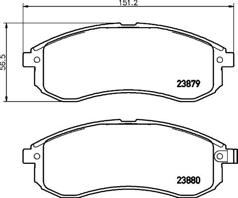 Pagid T1338 - Комплект спирачно феродо, дискови спирачки vvparts.bg