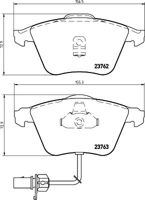 Pagid T1218 - Комплект спирачно феродо, дискови спирачки vvparts.bg