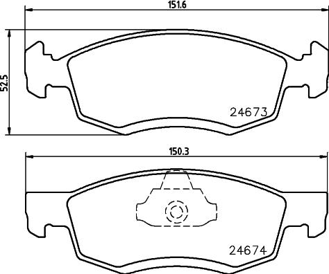 Pagid T1772 - Комплект спирачно феродо, дискови спирачки vvparts.bg