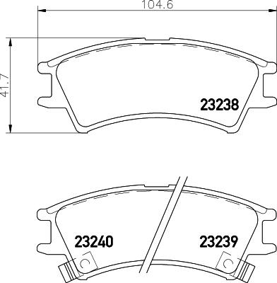 Pagid T3096 - Комплект спирачно феродо, дискови спирачки vvparts.bg