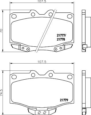 Pagid T3057 - Комплект спирачно феродо, дискови спирачки vvparts.bg