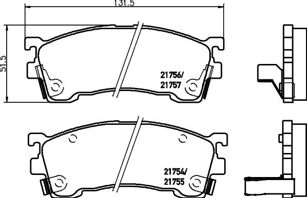 Pagid T3002 - Комплект спирачно феродо, дискови спирачки vvparts.bg