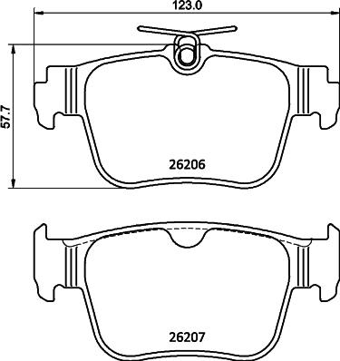 Pagid T2903 - Комплект спирачно феродо, дискови спирачки vvparts.bg