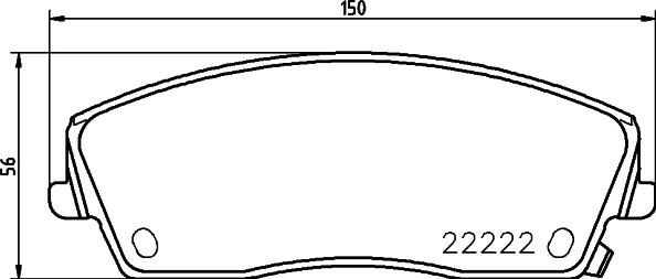 Pika 271-3287 - Комплект спирачно феродо, дискови спирачки vvparts.bg