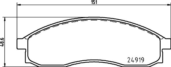 Pagid T2630 - Комплект спирачно феродо, дискови спирачки vvparts.bg