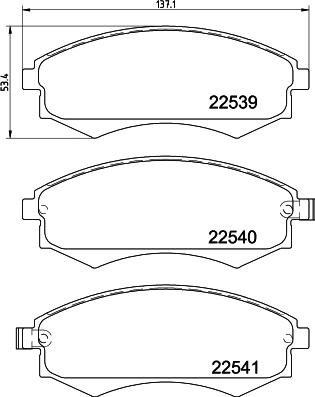 Pagid T2628 - Комплект спирачно феродо, дискови спирачки vvparts.bg