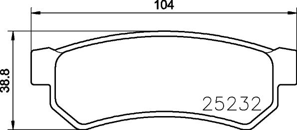 Pagid T2098 - Комплект спирачно феродо, дискови спирачки vvparts.bg