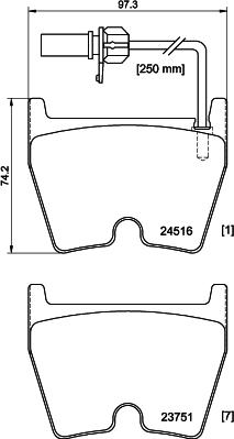 Pagid T2079 - Комплект спирачно феродо, дискови спирачки vvparts.bg