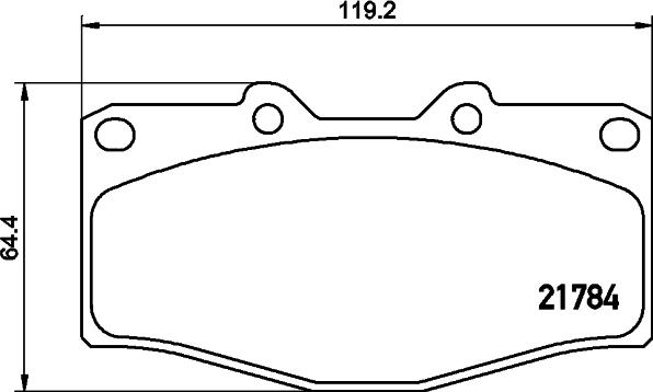 Pagid T2144 - Комплект спирачно феродо, дискови спирачки vvparts.bg