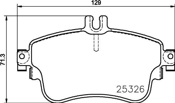 Pagid T2152 - Комплект спирачно феродо, дискови спирачки vvparts.bg