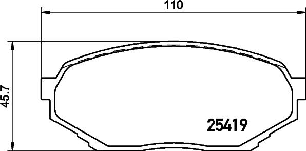 Pagid T2134 - Комплект спирачно феродо, дискови спирачки vvparts.bg