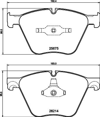 Pagid T2854 - Комплект спирачно феродо, дискови спирачки vvparts.bg