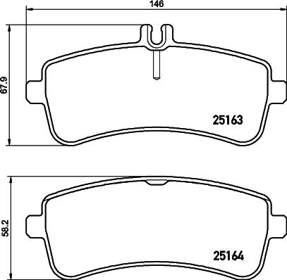 Pagid T2323 - Комплект спирачно феродо, дискови спирачки vvparts.bg