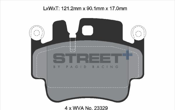 PAGID Racing T8028SP2001 - Комплект спирачно феродо, дискови спирачки vvparts.bg