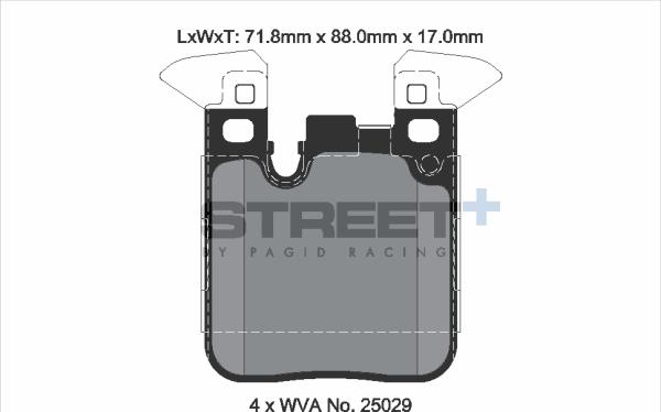 PAGID Racing T8195SP2001 - Комплект спирачно феродо, дискови спирачки vvparts.bg