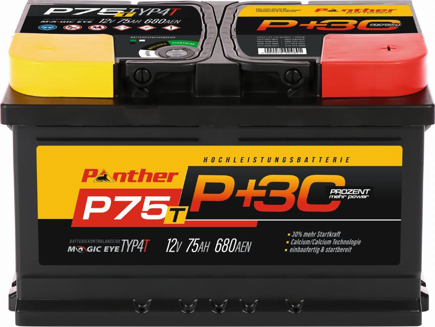 PANTHER SB.P75T - Стартов акумулатор vvparts.bg