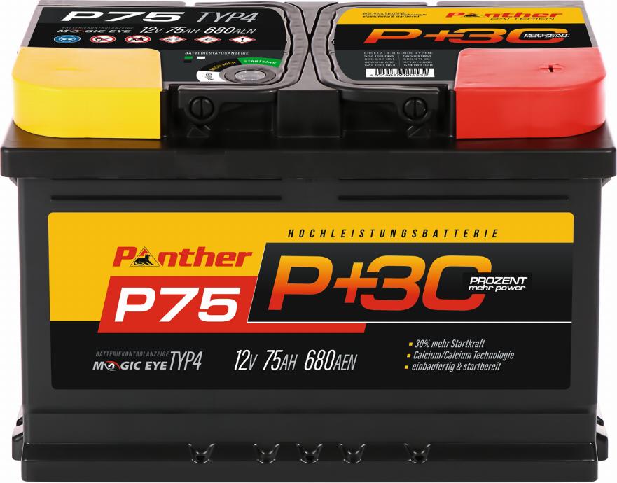 PANTHER SB.P75 - Стартов акумулатор vvparts.bg