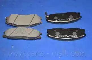 Parts-Mall PKA-023 - Комплект спирачно феродо, дискови спирачки vvparts.bg