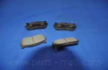 Parts-Mall PKB-008 - Комплект спирачно феродо, дискови спирачки vvparts.bg