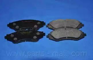 Parts-Mall PKC-003-S - Комплект спирачно феродо, дискови спирачки vvparts.bg