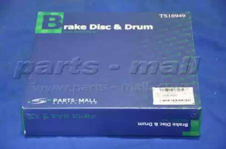 Parts-Mall PRA-039 - Спирачен диск vvparts.bg