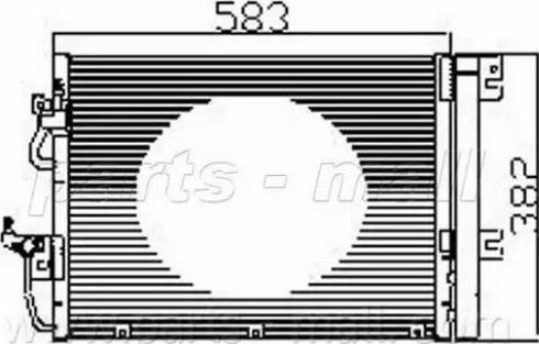 Parts-Mall PXNC1-008 - Кондензатор, климатизация vvparts.bg