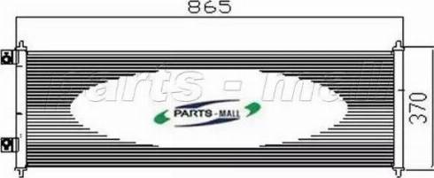 Parts-Mall PXNC2-018 - Кондензатор, климатизация vvparts.bg